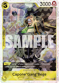 OPTCG The Best PRB01-OP04-100 Capone"Gang"Bege Jolly Roger