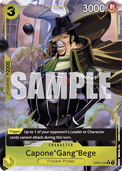 OPTCG The Best PRB01-OP04-100 Capone"Gang"Bege Extended Art