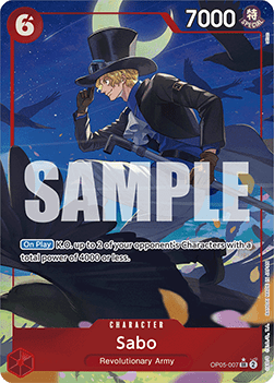 OPTCG The Best PRB01-OP05-007 Sabo (SR) Alternate Art