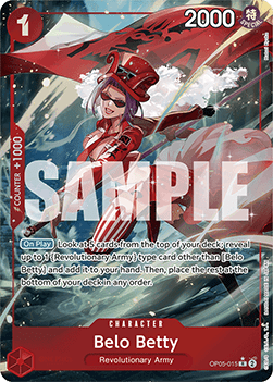 OPTCG The Best PRB01-OP05-015 Belo Betty Extended Art