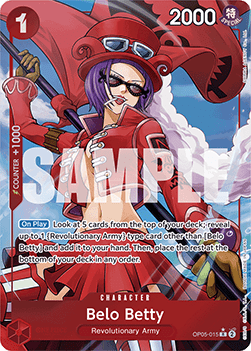 OPTCG The Best PRB01-OP05-015 Belo Betty Alternate Art