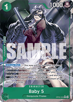 OPTCG The Best PRB01-OP05-034 Baby 5 Extended Art