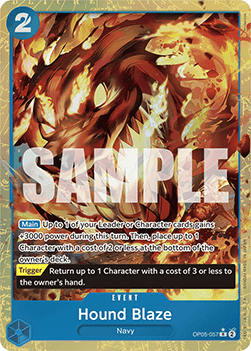 OPTCG The Best PRB01-OP05-057 Hound Blaze Alternate Art