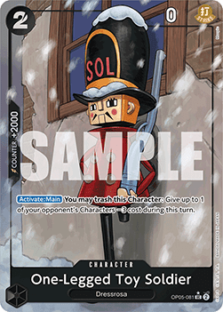 OPTCG The Best PRB01-OP05-081 One-Legged Toy Soldier Extended Art