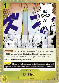 OPTCG The Best PRB01-OP05-114 El Thor Extended Art