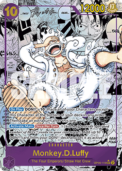 OPTCG The Best PRB01-OP05-119 Monkey.D.Luffy (SEC) Manga Rare