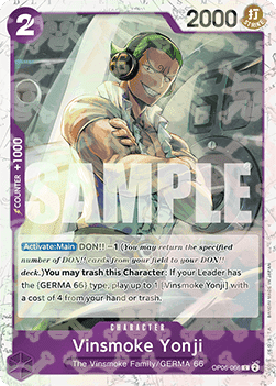 OPTCG The Best PRB01-OP06-066 Vinsmoke Yonji Jolly Roger