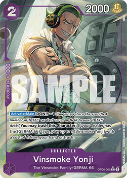 OPTCG The Best PRB01-OP06-066 Vinsmoke Yonji Extended Art