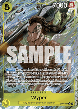 OPTCG The Best PRB01-OP06-114 Wyper Extended Art