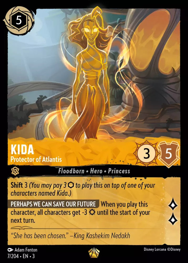 Lorcana Into the Inklands 007/204 Kida Protector of Atlantis Foil