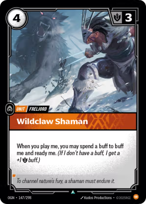 Riftbound Origins 147/298 Wildclaw Shaman Foil