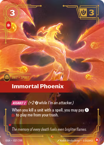 Riftbound Origins 037/298 Immortal Phoenix
