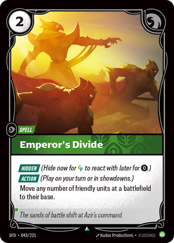 Riftbound Spiritforged 043/221 Emperor's Divide Foil