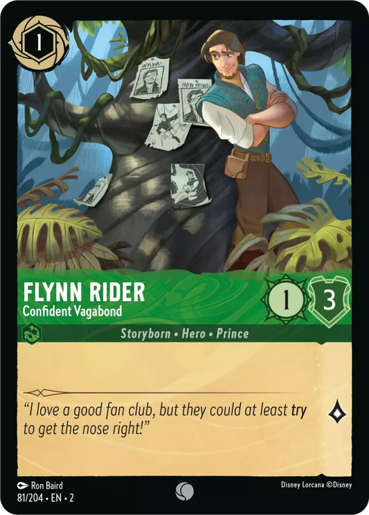 Lorcana Rise of the Floodborn 081/204 Flynn Rider Confident Vagabond
