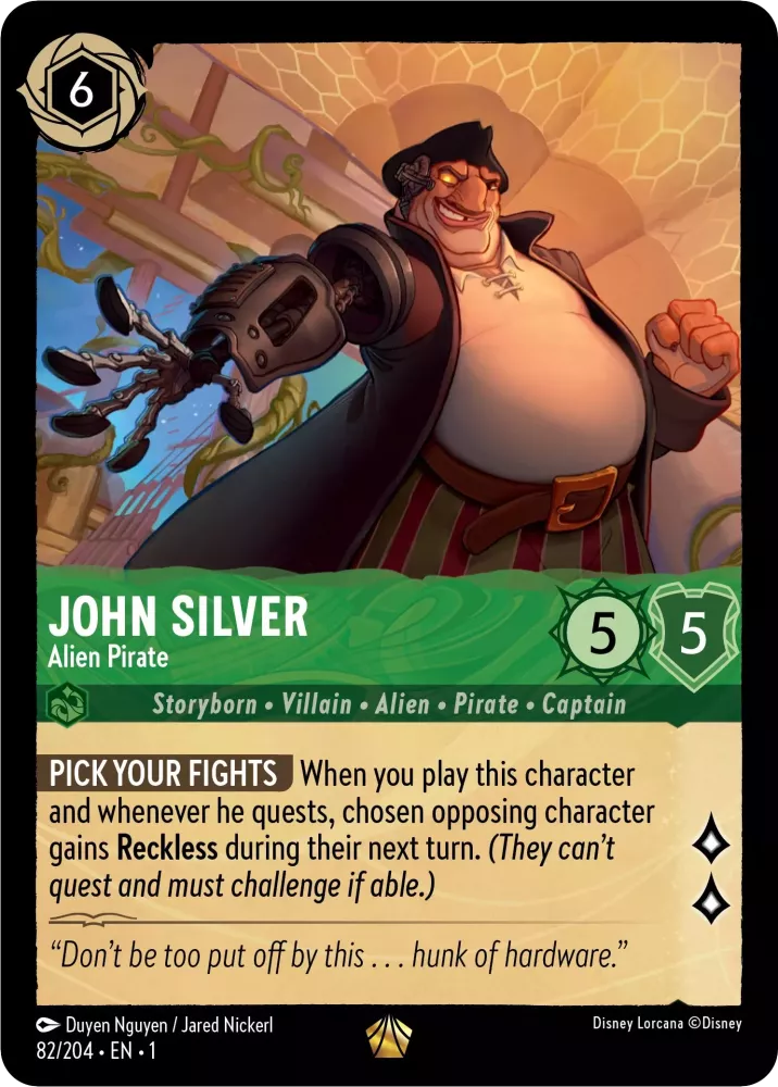 Lorcana The First Chapter 082/204 John Silver Alien Pirate