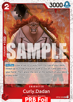 OPTCG The Best Vol.2 PRB02-OP02-005 Curly.Dadan PRB Foil