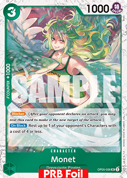 OPTCG The Best Vol.2 PRB02-OP05-036 Monet PRB Foil