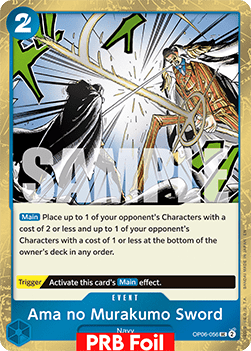 OPTCG The Best Vol.2 PRB02-OP06-056 Ama no Murakumo Sword PRB Foil
