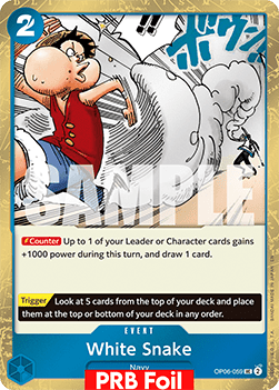 OPTCG The Best Vol.2 PRB02-OP06-059 White Snake PRB Foil