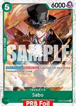 OPTCG The Best Vol.2 PRB02-OP09-027 Sabo PRB Foil