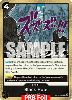 OPTCG The Best Vol.2 PRB02-OP09-098 Black Hole PRB Foil