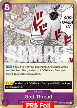 OPTCG The Best Vol.2 PRB02-OP10-079 God Thread PRB Foil