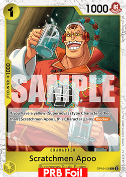 OPTCG The Best Vol.2 PRB02-OP10-108 Scratchmen Apoo PRB Foil
