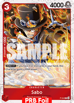 OPTCG The Best Vol.2 PRB02-P-044 Sabo PRB Foil