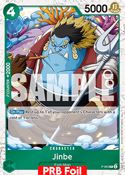OPTCG The Best Vol.2 PRB02-P-063 Jinbe PRB Foil