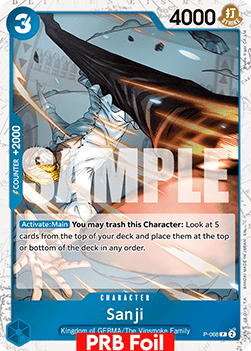 OPTCG The Best Vol.2 PRB02-P-068 Sanji PRB Foil