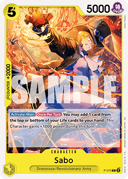 OPTCG The Best Vol.2 PRB02-P-073 Sabo