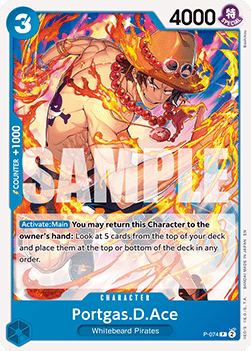 OPTCG The Best Vol.2 PRB02-P-074 Portgas.D.Ace