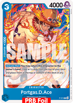 OPTCG The Best Vol.2 PRB02-P-074 Portgas.D.Ace PRB Foil