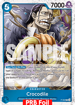 OPTCG The Best Vol.2 PRB02-P-082 Crocodile PRB Foil