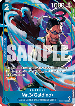 OPTCG The Best Vol.2 PRB02-009 Mr.3(Galdino) Alternate Art