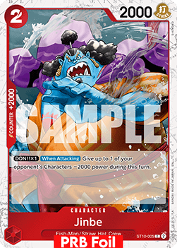 OPTCG The Best Vol.2 PRB02-ST10-005 Jinbe PRB Foil