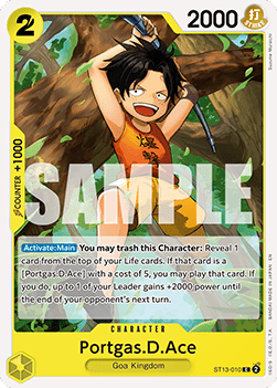 OPTCG The Best Vol.2 PRB02-ST13-010 Portgas.D.Ace (Non Foil)