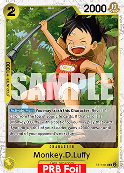 OPTCG The Best Vol.2 PRB02-ST13-014 Monkey.D.Luffy PRB Foil