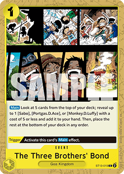 OPTCG The Best Vol.2 PRB02-ST13-019 The Three Brothers' Bond (Non Foil)