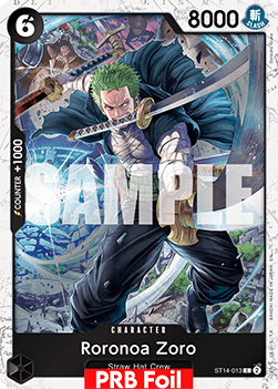 OPTCG The Best Vol.2 PRB02-ST14-013 Roronoa Zoro PRB Foil