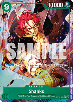 OPTCG The Best Vol.2 PRB02-ST16-004 Shanks (SR) Alternate Art