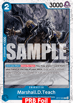 OPTCG The Best Vol.2 PRB02-ST17-005 Marshall.D.Teach PRB Foil