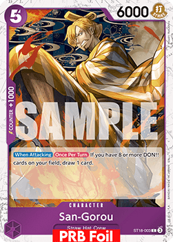 OPTCG The Best Vol.2 PRB02-ST18-003 San-Gorou PRB Foil