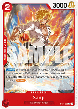 OPTCG The Best Vol.2 PRB02-ST21-003 Sanji (Non Foil)
