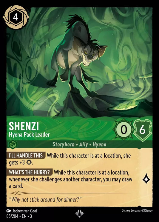 Lorcana Into the Inklands 085/204 Shenzi Hyena Pack Leader