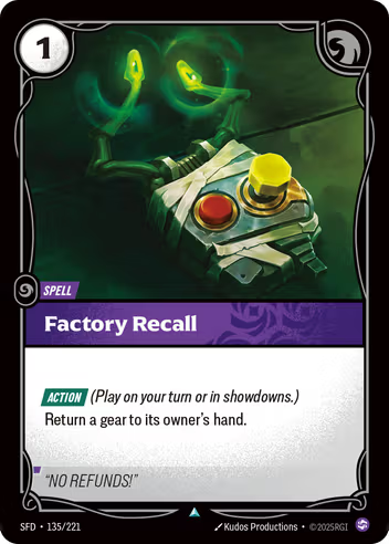 Riftbound Spiritforged 135/221 Factory Recall Foil