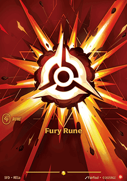 Riftbound Spiritforged R01/221 Fury Rune (Showcase)