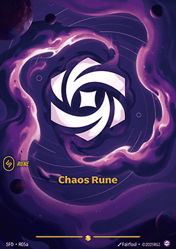 Riftbound Spiritforged R05/221 Chaos Rune (Showcase)