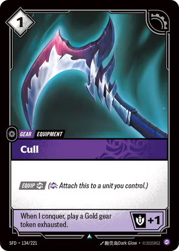 Riftbound Spiritforged 134/221 Cull Foil