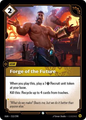 Riftbound Origins 212/298 Forge of the Future Foil